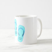 Mug Les souvenirs sont faits en tongs, design été (Devant droit)
