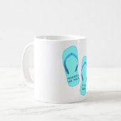 Mug Les souvenirs sont faits en tongs, design été (Devant gauche)