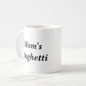 Mug Les spaghetti de la maman (Devant gauche)