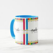 Mug Les super-héros de l'enseignant faits pour enseign (Devant gauche)