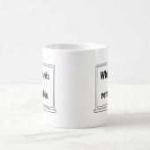 Mug Les tableaux blancs sont remarquables (Centre)