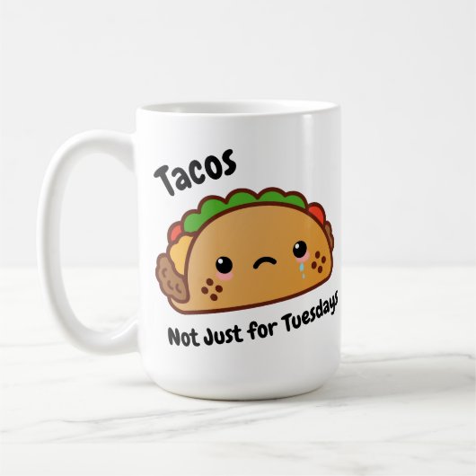 Mug Les Tacos amusants ne sont pas juste pour les mard (Gauche)