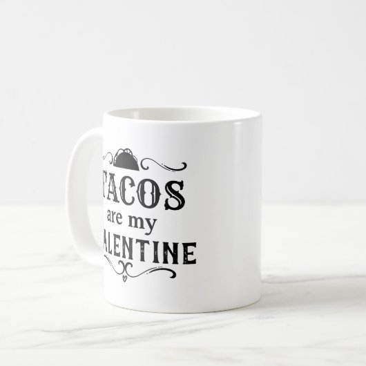Mug Les Tacos drôles sont ma Saint Valentin (Devant gauche)