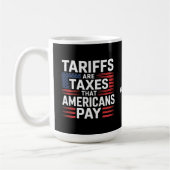 Mug Les tarifs douaniers sont des impôts que les Améri (Gauche)