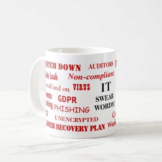 Mug Les technologies de l'information jurent les mots (Devant gauche)