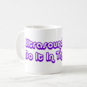Mug Les technologies d'ultrason le font dans le logo (Devant gauche)