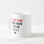 Mug Les techs ultrasoniques : rapprocher les familles, (Devant gauche)