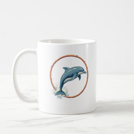 Mug Les tentes aqua des dauphins (Gauche)