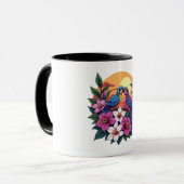 Mug Les tourterelles vibrantes au coucher du soleil av (Devant gauche)