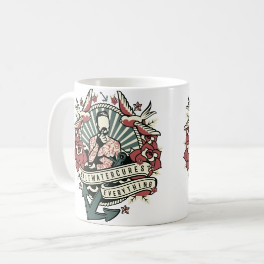 Mug Les traitements d'eau de mer tout ont tatoué le (Devant gauche)
