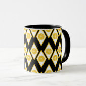 Mug Les tranches d'agrumes dans le Motif Diamant moder (Devant droit)