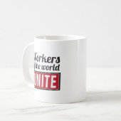 Mug Les travailleurs du monde UNISSENT (Devant gauche)