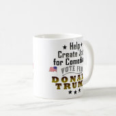 Mug Les travaux drôles de Donald Trump pour des (Devant droit)