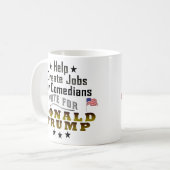 Mug Les travaux drôles de Donald Trump pour des (Devant gauche)