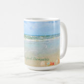 Mug Les trésors de la vie aquatique de la plage (Devant droit)