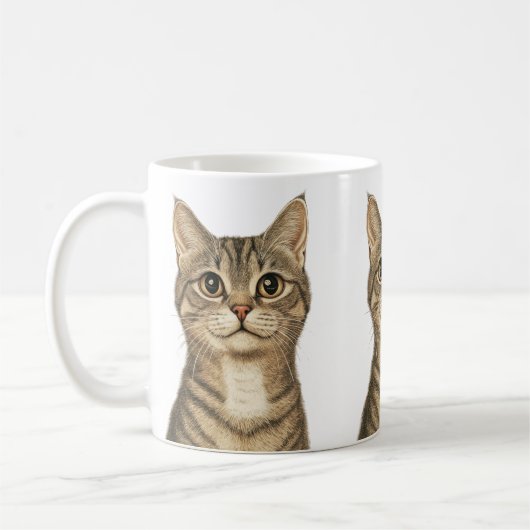 Mug Les trésors tabby de Dürer 2 (Gauche)