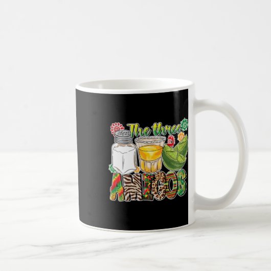 Mug Les Trois Amigos Tequila Salt Lime Cinco De Mayo (Droite)
