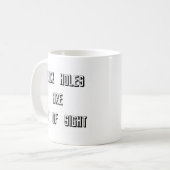 Mug Les trous noirs sont hors de vue (Devant gauche)