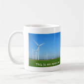 Mug Les turbines de vent sont un horreur (Gauche)
