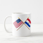 Mug Les USA et drapeaux croisés par Paraguay (Gauche)