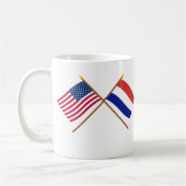 Mug Les USA et drapeaux croisés par Pays-Bas (Gauche)