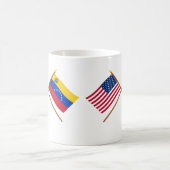 Mug Les USA et drapeaux croisés par Venezuela (Centre)