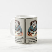 Mug Les vaches espiègles : Le Cat Crafty Politicien (Devant gauche)