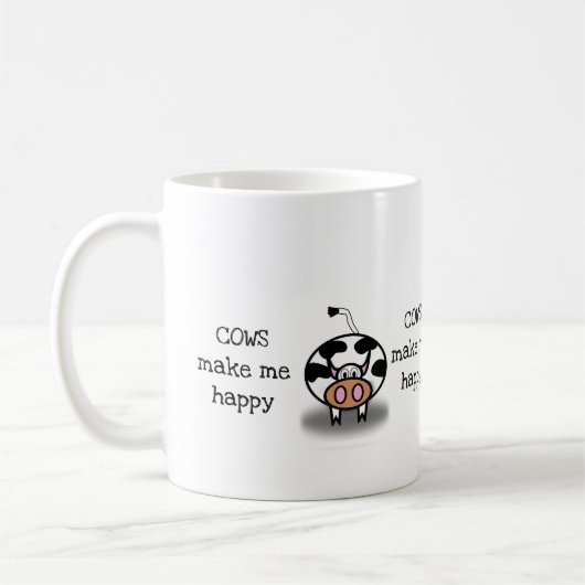 Mug Les vaches me rendent heureux (Gauche)