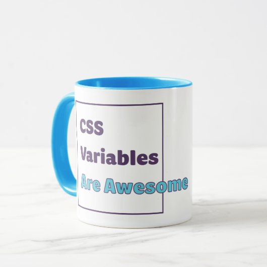Mug Les variables de CSS sont impressionnantes (Devant gauche)