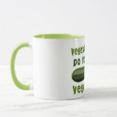Mug Les végétariens le font avec des légumes (Gauche)