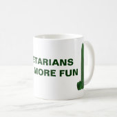 Mug Les végétariens ont plus de plaisir (Devant droit)