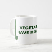 Mug Les végétariens ont plus de plaisir (Devant gauche)