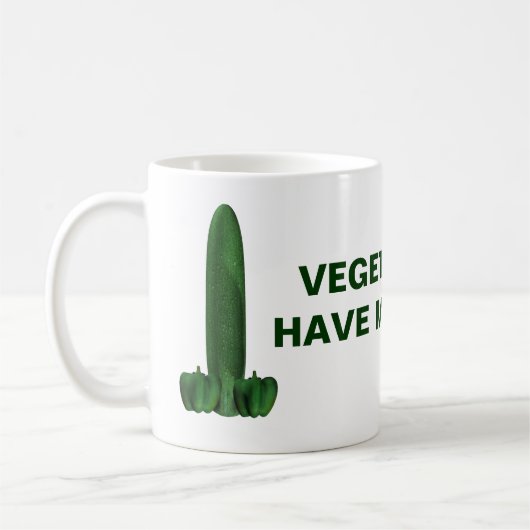 Mug Les végétariens ont plus de plaisir (Gauche)