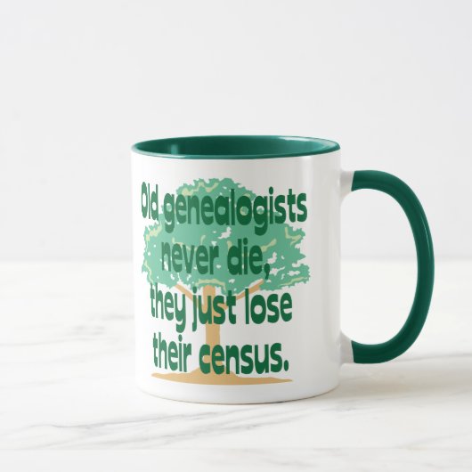 Mug Les vieux généalogistes ne meurent jamais (Droite)