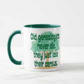 Mug Les vieux généalogistes ne meurent jamais (Gauche)