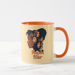 Mug Les visages de sa fête du Mois de l’histoire des f