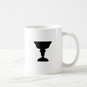 Mug Les visages ou l'illusion de vase de deux visages
