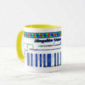 Mug Les voies d'eau d'itinéraire de canal des (Devant gauche)