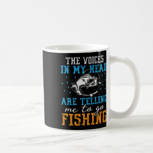 Mug Les Voix Dans Ma Tête Me Disent D'Aller Pêcher