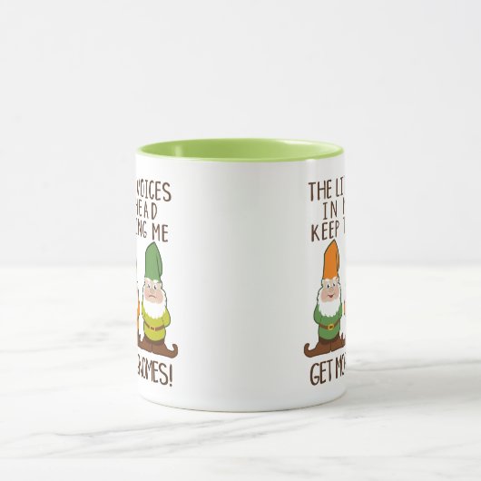 Mug Les voix de Littles obtiennent plus de gnomes (Centre)