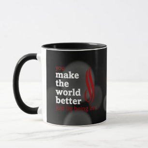 Mug Les volontaires rendent le monde meilleur en étan