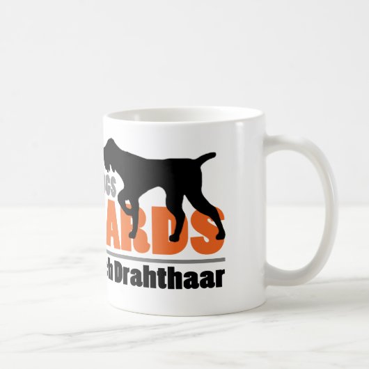 Mug Les vrais chiens ont des barbes - Allemand (Droite)