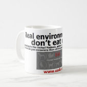 Mug les vrais écologistes ne mangent pas de la viande (Devant gauche)