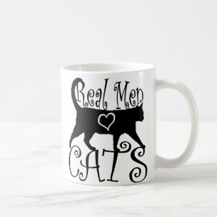 Mug Les vrais hommes aiment les chats en design élégan