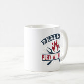Mug Les vrais hommes jouent avec le feu (Devant droit)