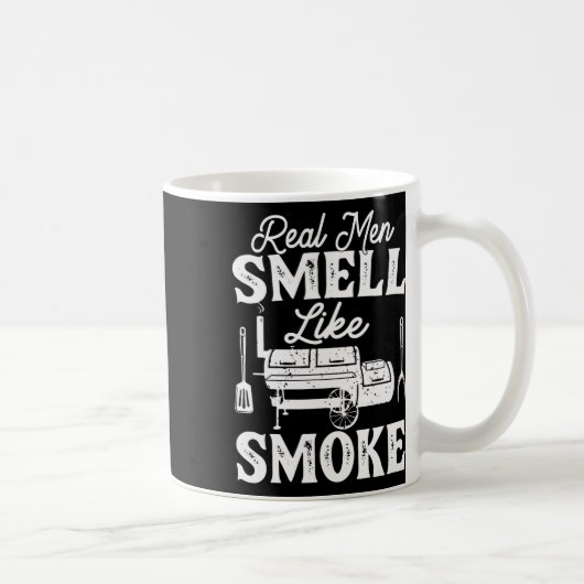Mug Les vrais hommes sentent la fumée - Pitmaster Bbq (Droite)