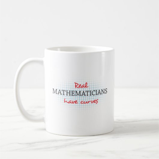 Mug Les vrais Mathématiciens Ont Des Courbes | Maths a (Gauche)
