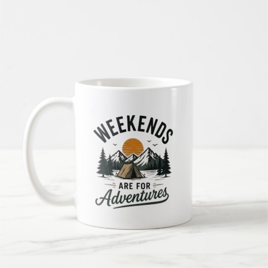 Mug Les week-ends sont faits pour l'aventure (Gauche)
