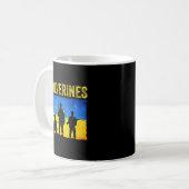 Mug Les Wolverines soutiennent l'Ukraine (Devant gauche)