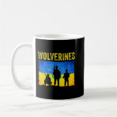 Mug Les Wolverines soutiennent l'Ukraine (Gauche)